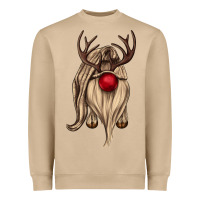 Mushroom deer gnome Heavyweight Sweatshirt - CowGirlArtShop