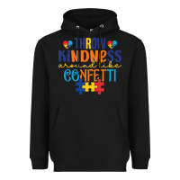 Black Throw kindness around like confetti Heavyweight Hoodie - CowhideDigitalArt
