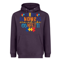 Plum Throw kindness around like confetti Heavyweight Hoodie - CowhideDigitalArt