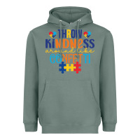 Sage Throw kindness around like confetti Heavyweight Hoodie - CowhideDigitalArt