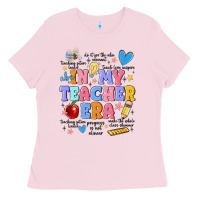 Bubblegum Pink in my teacher era Ladies Tee - MaliasSmallBusiness