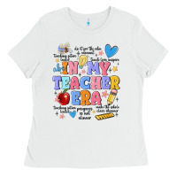 White in my teacher era Ladies Tee - MaliasSmallBusiness