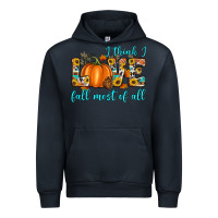 Navy i think i love fall most of all Urban Hoodie - Artiststas