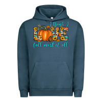 Pigment Midnight Navy i think i love fall most of all Urban Hoodie - Artiststas