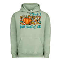 Pigment Oil Green i think i love fall most of all Urban Hoodie - Artiststas