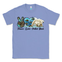 Colony Blue peace love polar bear Classic Tee - LillyAllenDesigns
