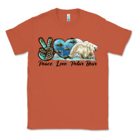 Copper peace love polar bear Classic Tee - LillyAllenDesigns
