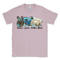 Lilac peace love polar bear Classic Tee - LillyAllenDesigns