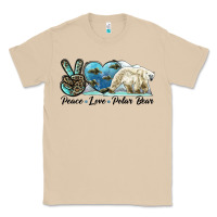Mushroom peace love polar bear Classic Tee - LillyAllenDesigns