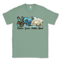 Sage peace love polar bear Classic Tee - LillyAllenDesigns