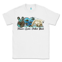 White peace love polar bear Classic Tee - LillyAllenDesigns