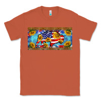 Copper bison amerıcan flag  license plate template Classic Tee - BarkalooDesign