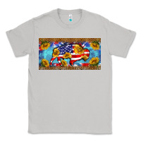 Moon Dust bison amerıcan flag  license plate template Classic Tee - BarkalooDesign