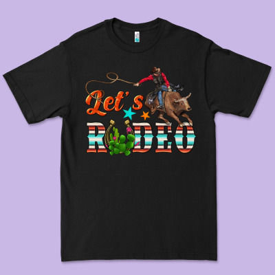 Lets Rodeo Premium Tee Designed By Nancycooperartshop