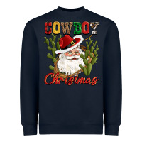 Navy cowboy christmas western cactus Heavyweight Sweatshirt - CowGirlArtShop