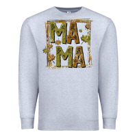 Heather Grey mama fall Premium Sweatshirt - CowhideDigitalArt