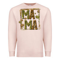 Pale Pink mama fall Premium Sweatshirt - CowhideDigitalArt