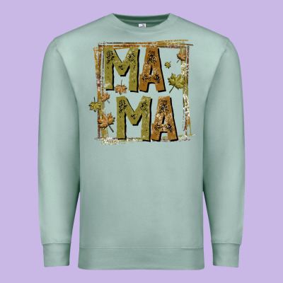 Mama Fall Premium Sweatshirt Designed By Cowhidedigitalart