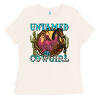Bone untamed cowgirl Ladies Tee - NancyCooperArtShop