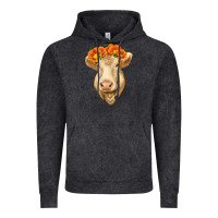 Vintage Black Charolais Cow Vintage Hoodie - RanaPortraitStore