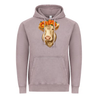 Vintage Zinc Charolais Cow Vintage Hoodie - RanaPortraitStore