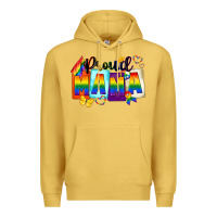Antique Gold proud mama Premium Hoodie - FaDigitalArtStudio