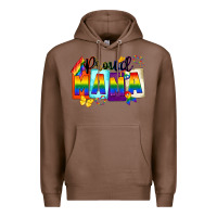 Chestnut proud mama Premium Hoodie - FaDigitalArtStudio