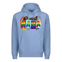 Colony Blue proud mama Premium Hoodie - FaDigitalArtStudio