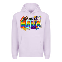 Lilac proud mama Premium Hoodie - FaDigitalArtStudio