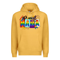 Mustard proud mama Premium Hoodie - FaDigitalArtStudio