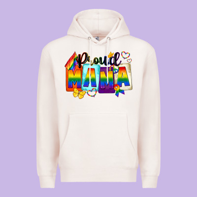 Proud Mama Premium Hoodie Designed By Fadigitalartstudio