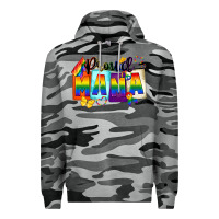 Slate Camo proud mama Premium Hoodie - FaDigitalArtStudio