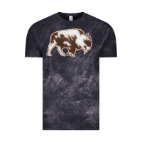 Cloud Black Cowhide Bison Silhouette Vintage Tee - Bettercallsaul