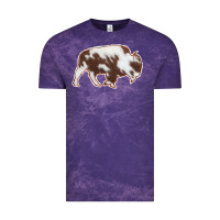 Cloud Purple Cowhide Bison Silhouette Vintage Tee - Bettercallsaul