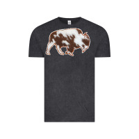 Cowhide Bison Silhouette Vintage Tee | Teevron