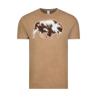 Vintage Coffee Cowhide Bison Silhouette Vintage Tee - Bettercallsaul