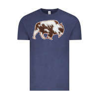 Vintage Denim Cowhide Bison Silhouette Vintage Tee - Bettercallsaul