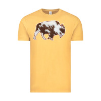 Vintage Mustard Cowhide Bison Silhouette Vintage Tee - Bettercallsaul