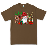 Cacao let it snow with snowman Premium Tee - NancyCooperArtShop