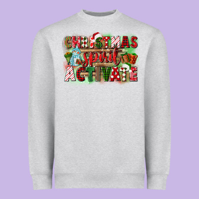 Christmas Spirit Activate Heavyweight Sweatshirt Designed By Cowgirlartshop