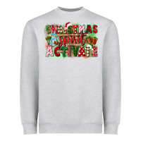 Heather Grey christmas spirit activate Heavyweight Sweatshirt - CowGirlArtShop