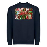 Navy christmas spirit activate Heavyweight Sweatshirt - CowGirlArtShop
