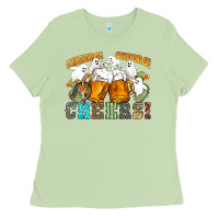Matcha western cheers with ghosts Ladies Tee - NancyCooperArtShop
