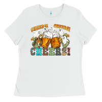 White western cheers with ghosts Ladies Tee - NancyCooperArtShop