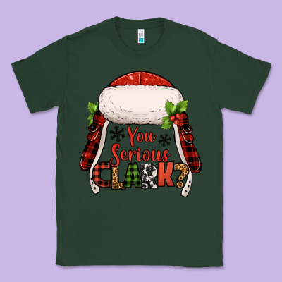 Western You Serious Clark Christmas Classic Tee Designed By Jasminsmagicworld