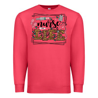Cardinal Nurse life leopard frame Premium Sweatshirt - LillyAllenDesigns