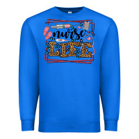 True Royal Nurse life leopard frame Premium Sweatshirt - LillyAllenDesigns