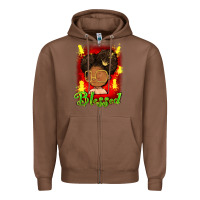 Chestnut blessed juneteenth Zipper Hoodie - FaDigitalArtStudio
