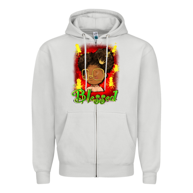 Blessed Juneteenth Zipper Hoodie by FaDigitalArtStudio | Teevron