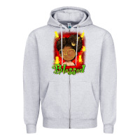 Heather Grey blessed juneteenth Zipper Hoodie - FaDigitalArtStudio